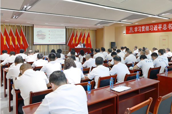 中國鐵工投資副總經(jīng)理、總工程師鄧永馳到銀川中鐵水務(wù)講專題黨課并開展調(diào)研